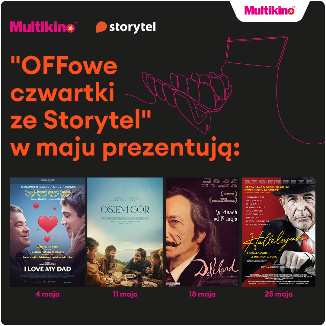 „OFFowe czwartki ze Storytel” w maju w Multikinie!