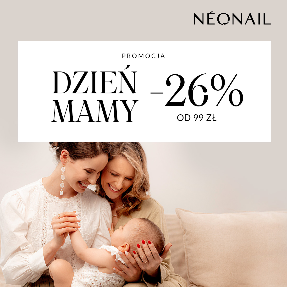 NEONAIL: Rabat 26% z okazji dnia Matki przy zakupach za min. 99 zł